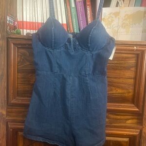 Denim Blue Romper